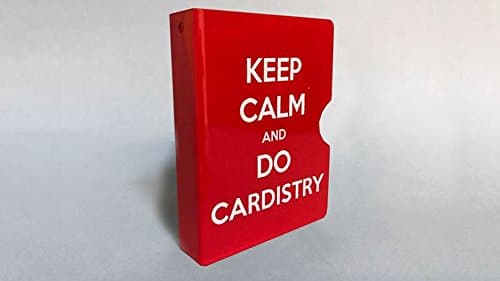Magic Trick |Keep Calm and Do Cardistry Card Guard (Red) by Bazar de Magia