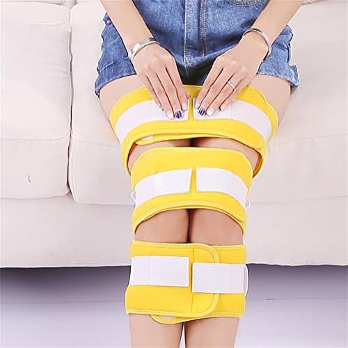 G&M Double Side Adjustable Leg Correction Belt O/ X Type Leg Correcting Belt Straight Leg Posture Correcting Belt For Health Care , yellow