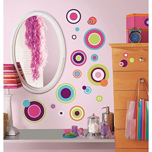 RoomMates Repositionable Coloured Dots (31 Stickers)