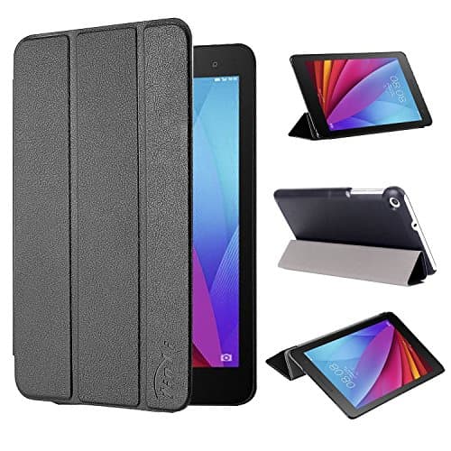 tinxi® Huawei T1 7,0 Case, Artificial PU leather protective case bag cover etui for Huawei MediaPad T1 7.0 Tablet 7 inches (17.78cm) Tablet PC, black
