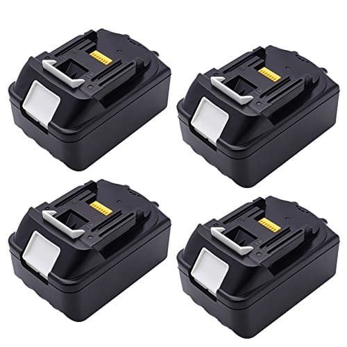 Pack of 4 5,0ah 18 V Lithium Ion Replacement Battery for Makita BL1850 BL1840 BL1830 BL1815 194205-3 194309-1 LXT400 Battery