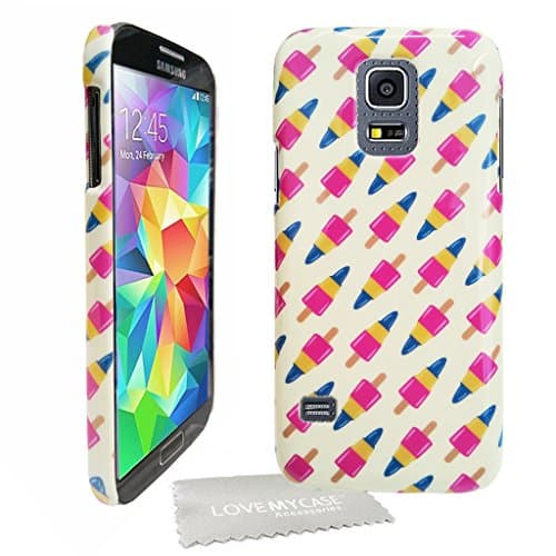 LOVE MY CASE / Retro Rocket ZOOM LOLLY, ice cream Pattern, Sweets, Phone case, Cover, Skin, hard Case For Samsung Galaxy S5 Mini, SV Mini, with Love My Case Cleaning Cloth & Screen Protector