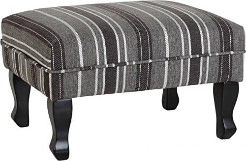 Xpress Delivery Sherborne Footstool in Grey Stripe