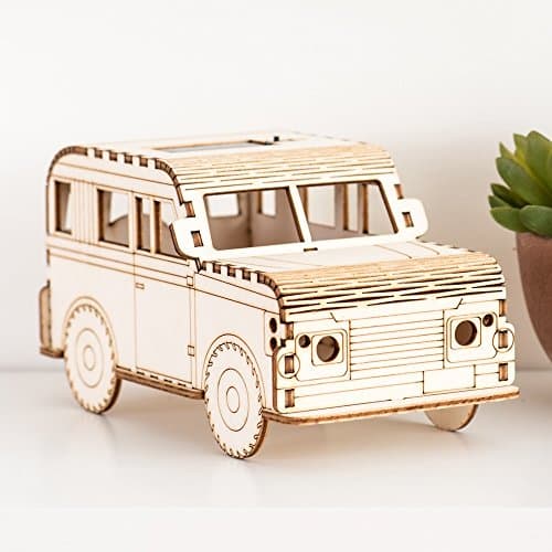Exciting Retro 4 x 4 Car Solar powered nightlight Craft Kit - This groovy retro kit comes with simple instructions and everything you need to make it in - comes in a lovely gift box!