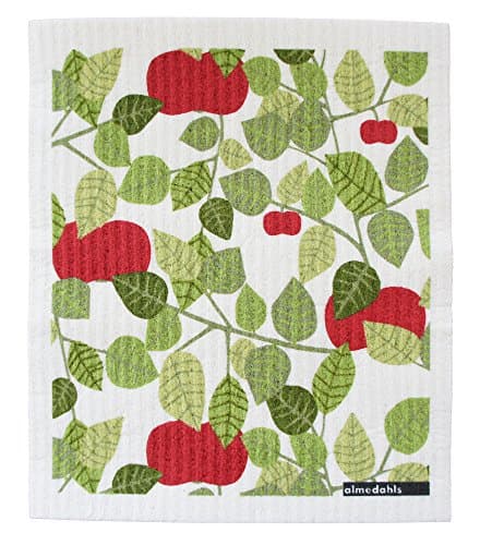 Almedahls "Red Orchard" Sponge Cloth, Green