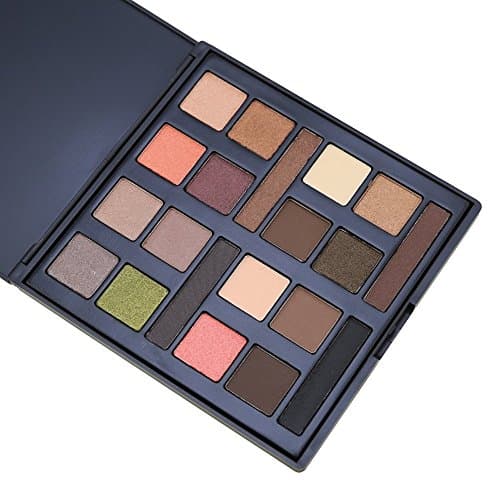 Eye Shadow Makeup Palette VONISA 20 Multi Color Nature Warm Smoky Colour,Matte Shimmer Glitter Textured Neutral Cosmetics Pallet, Pigment Water Proof Beauty Tool Kit,Dark Tauped Pure Tone Powder