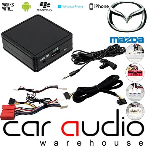 Mazda 3 5 6 CX-7 - Bluetooth Streaming iPhone - Smartphone - Android Aux In Music Interface & Handsfree Calling Adaptor