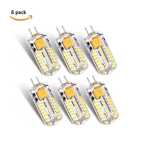 ENNELP G4 LED Light Bulbs 2W Warm White Non Dimmable Corn LED Bulb 48LEDs 3014 SMD AC DC 12V Silicone Spotlight Bulb Energy Saving Light bulbs Replacement - (Pack of 6)