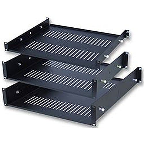 RACK SHELF, 2U, UNIVERSAL Rack U Height: 2 2U shelf unit features 4 nylon grip screws for securing non-racking equipment to be held without damage. Supplied with 4 rear support fixings to support the weight Dimensions: 400 x 45 x 390mm