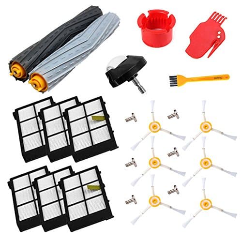 aotengou Front Wheel Caster Assembly & Brush replacement Kit For iRobot Roomba 500 600 700 Series 529 550 595 620 625 630 650 660 760 770 780 790 Vacuum Cleaner Accessories (style 5)