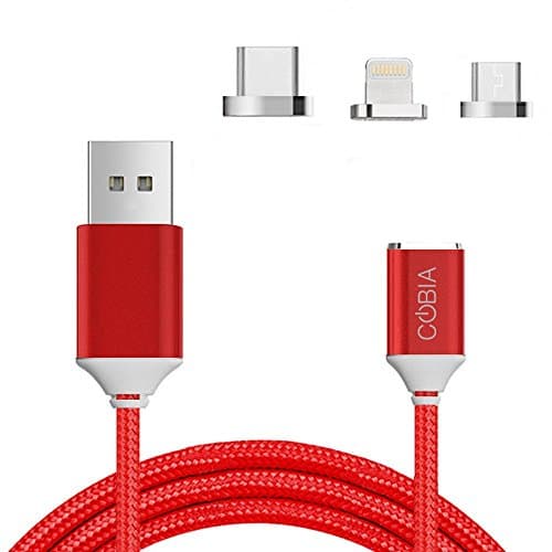COBIA MAG 1 Magnetic Charging and Data Transfer Cable for iPhone (Red)