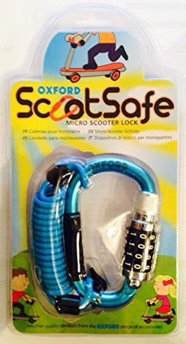 Oxford Scootsafe - Micro / Stunt Scooter Combination Lock BLUE