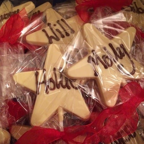 Personalised Chocolate Lolly (White Chocolate Star)