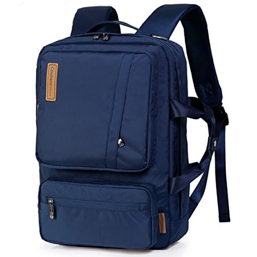 ManKn 22L Multifunctional Backpack/Tote/Messenger 3-in-1 Purpose Bag Work Briefcase Teenage School College Bag Travel Hand Luggage 46x32x16cm, Cowbone Series (A - Navy)