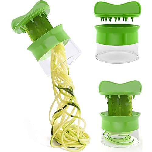 Everesta Spiral Slicer Spiralizer Complete Bundle - Vegetable Spiralizer and Cutter - Zucchini Pasta Noodle Spaghetti Maker