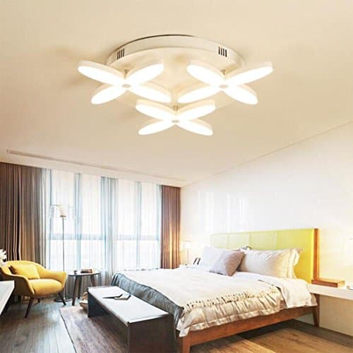 Post-modern creative personality warm shaped LED ceiling lamp bedroom study living room chandeliers , 55*9cm 3 heads