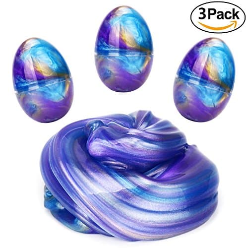 LAWOHO Floam Slime Mud, Silly Putty Soft Slime Putty Hand Mud Stress Relief Sludge Toys Easter Egg for Kids and Adult 3 Packs 6 OZ