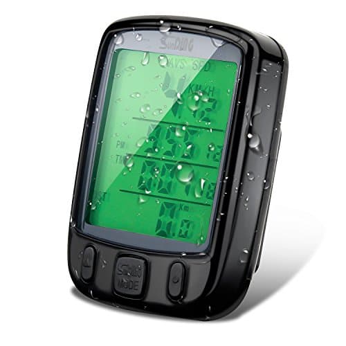 Vikeepro Bike Computer, Multi Function Wireless Bicycle Speedometer,Cycling Odometer with Large LCD Screen Display and Accessible Separated Button