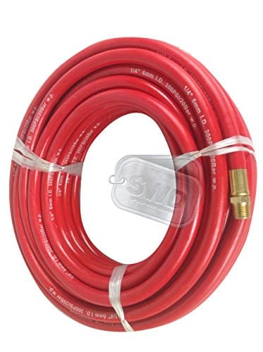 long Rubber air line hose for compressor 1/4" bap 50ft workshop spray gun tube