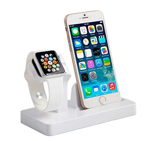 white! New! Dual purpose Rack docking station for Smart-Mobile phones ip5/6/6s/smart watches (white)