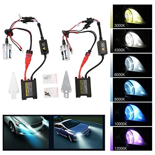 BESDATA 9006/HB4 HID Xenon Headlamp Low Beam Conversion Kit Slim Ballast For 6000K 35W - Super Bright - High Quanlity Bulbs - PL806