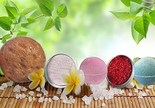 Sweet Willow® Luxurious Dead Sea Bath Collection-Deep Cleansing 2 in 1 Sea Spong-Relaxing Dead Sea Mineral Salts Soothing 100% Dead Sea Salts 2 x Fizzy Bath Bombs-Vegan & Cruelty Free