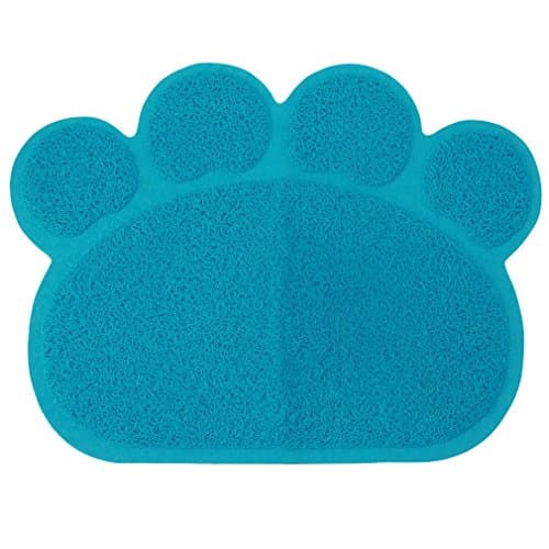 Albeey Bath Mat Non Slip Cat Claw Shaped Toilet Loop Bathroom Rug (blue)