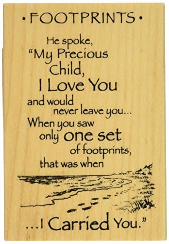 Wood Mounted Stamps INKA Footprints