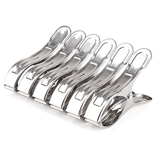 Comfysail 6pcs Pack Large Sized Stainless Steel Towel Bed Sheet Quilt Pegs/Clips Excellent for Household Outdoor