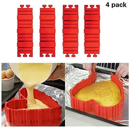 Magic Bake Snakes DIY Silicone Cake Mold Nonstick Tray Baking Mould Tools 4Pcs