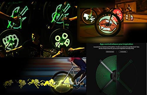 Bluetooth Intelligent Control Wheel Light Bicycle Light Bike Wheel LED Lights 96 Pieces RGB Support APP