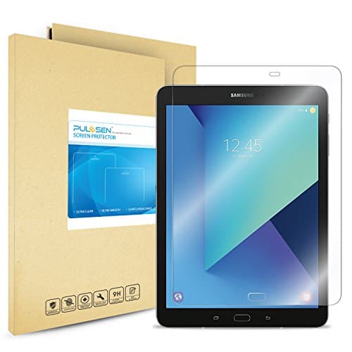 Galaxy Tab S3 9.7 Screen Protector, PULESEN® Samsung Galaxy Tab S3 9.7 Tempered Glass Screen Protector, 2.5D/9H/Ultra Clear/Bubble Free Glass Screen Protector for Galaxy Tab S3 9.7 - Lifetime Warranty