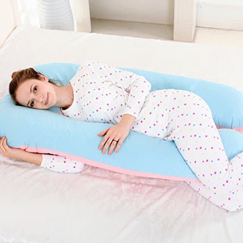 pregnancy pillow pregnancy pillow multi-functional pillow side sleeping pillow nursing waist pillow for pregnant women u pillow-F 132x76cm(52x30inch)
