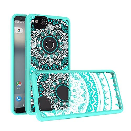 Xiu7 Clear Case for Google Pixel 2, ultra-slim and lightweight design-Green