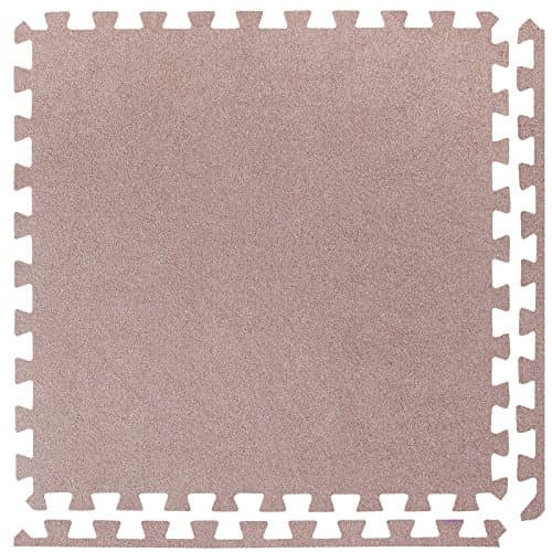 6 Large Grey Carpet Interlocking Foam Mats - Perfect for Floor Protection, Garage, Exercise, Yoga, Playroom. Eva foam (6 tiles, Each tile = 60 x 60cms)