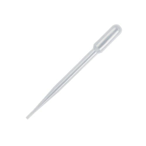 Samco Scientific 222 Polyethylene 5.8mL 1mL Large Bulb Transfer Pipette Graduated, With Bulb Draw of 3.4mL (Pack of 500)