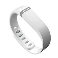 EJC Products Fitbit Flex Replacement Band with Metal Clasp - Silicone Bands Small White