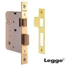 LEGGE 76mm (3") BATHROOM LOCK POLISHED BRASS