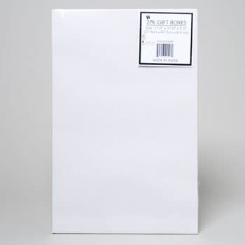 2pk White Robe 11x17in Gift Box