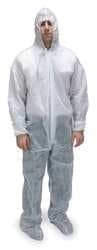 CONDOR 2KTP2 Hooded, Non-Skid Boot Coverall, 2XL, PK 25