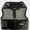 Netted Wrap N Go Velcro Harness (Limo Black, Extra Small - Neck 7-9" Chest 9-12")