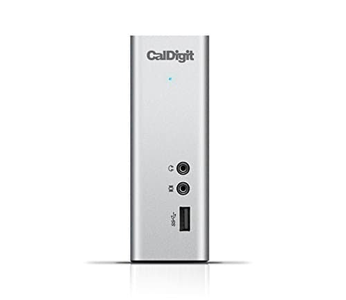 CalDigit TS3 Thunderbolt 3 Docking Station with 0.5 meter cable - 85W Charging. USB 3.1, eSATA, DisplayPort, LAN, Audio for 2016/2017 Macbook Pro and Windows PC