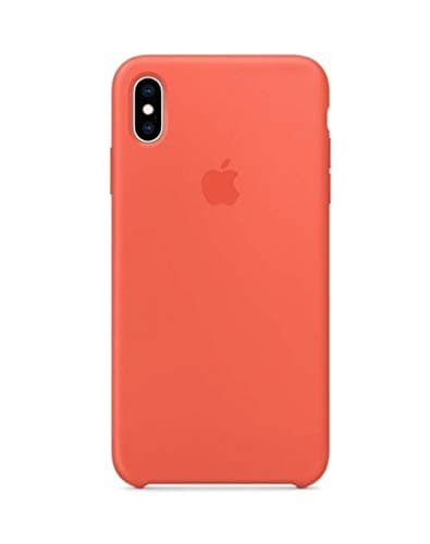 iPhone iPhone XR Liquid Silicone Case Fits iPhone XR (6.1 inch), Gel Rubber Protection Shockproof Cover Case with Soft Microfiber Cloth Lining Cushion (Nectarine)
