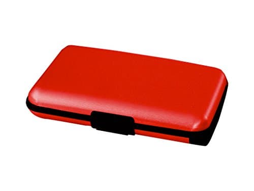 Atomic Charge Wallet Larger Battery + Longer Charging Cable by BulbHead - iPhone/Android Compatible with RFID Blocking Technology (Red Deluxe)