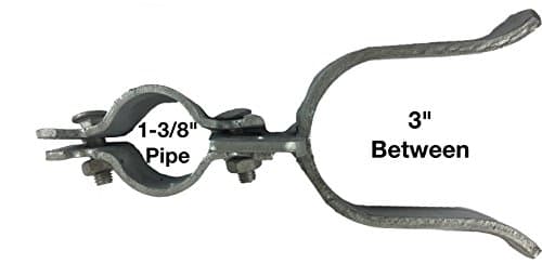 1-3/8" x 2-7/8" Chain Link Fence Gate Fork Latch - Fence Gate Latch - Galvanized Fence Gate Latch With Hole for Padlock