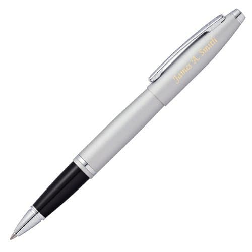 Engraved/Personalized Cross Calais 'Satin Chrome' Selectip Rollerball Gift Pen - Custom Engraving AT0115-16