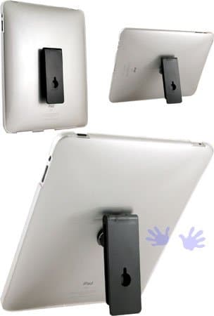 HHi iPad Crystal Clear Hard Case with Muti-Function View Stand Mount - Clear