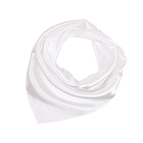 Herrico 100% Natural Silk Scarves Classic Simplicity Solid Color Small Square Scarf