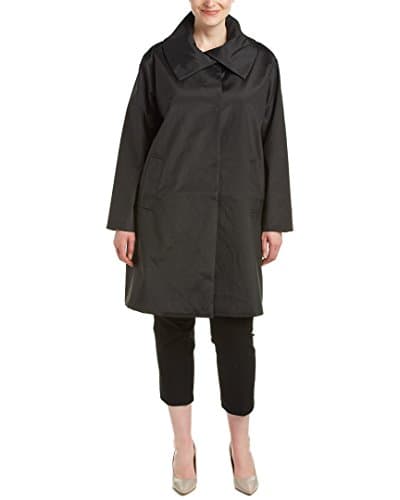 Jane Post Womens Plus Rain Anorak, 1X, Black