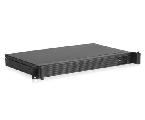 iStarUSA D-118V2-ITX-DT 1U Compact Server/Desktop Mini-ITX Chassis (Power Supply Not Included) (146359)